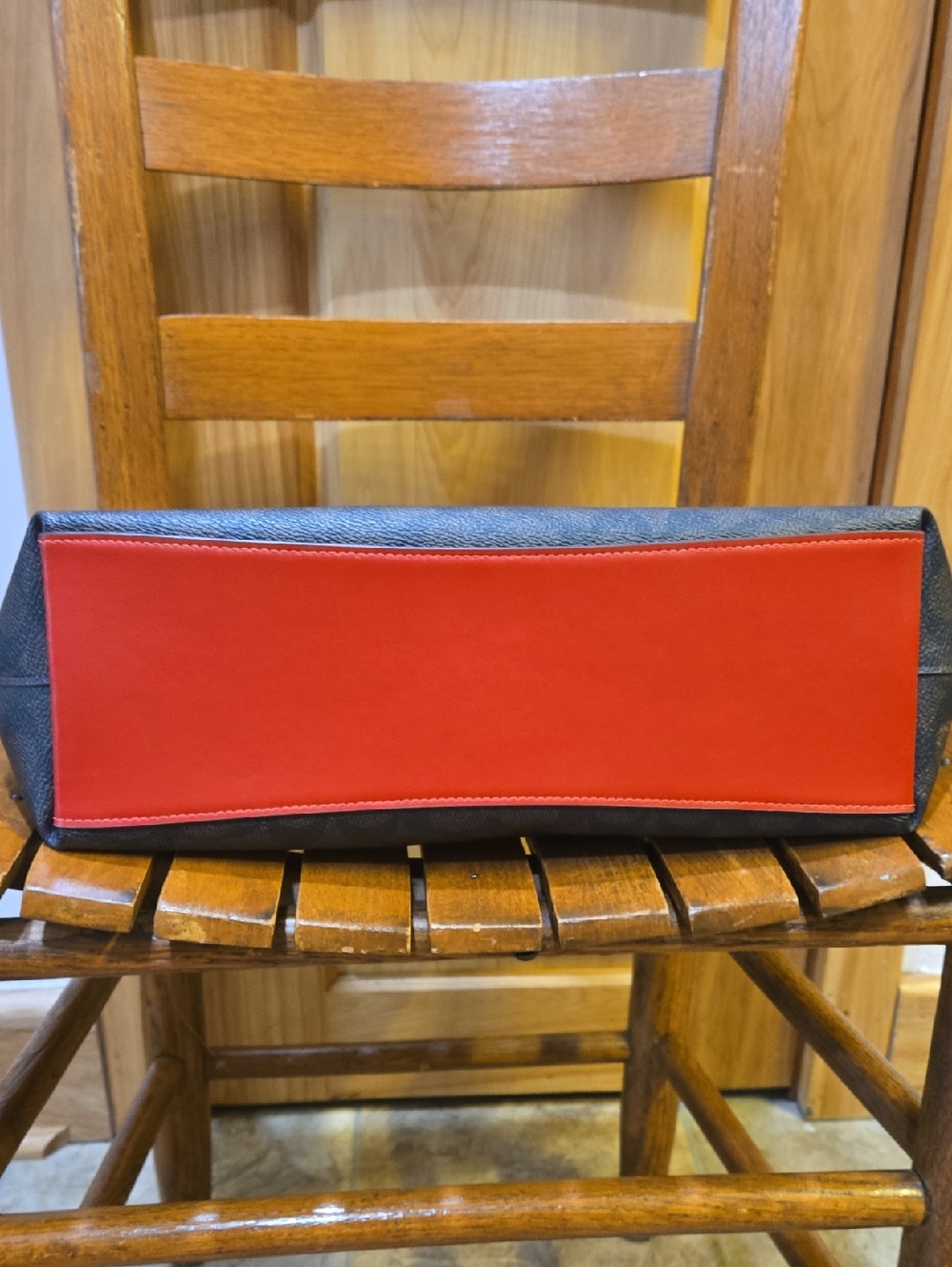 Coach Laurel In Dark Brown And Red - Picture 3 of 6